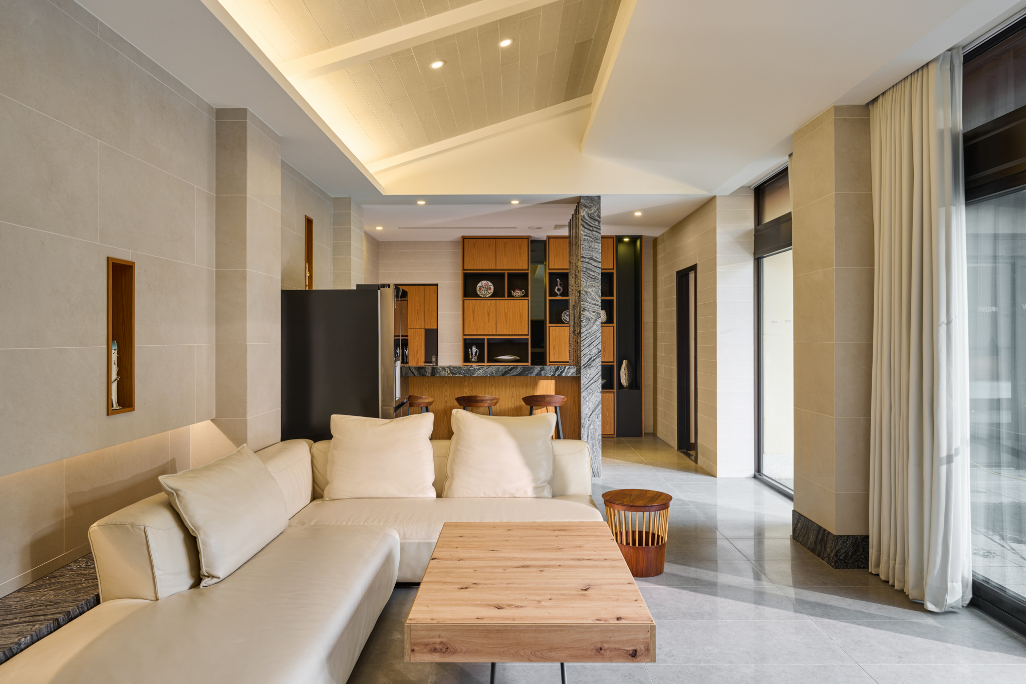 A private pool villa at The Westin Yilan Resort, with its own courtyard and hot-spring tub